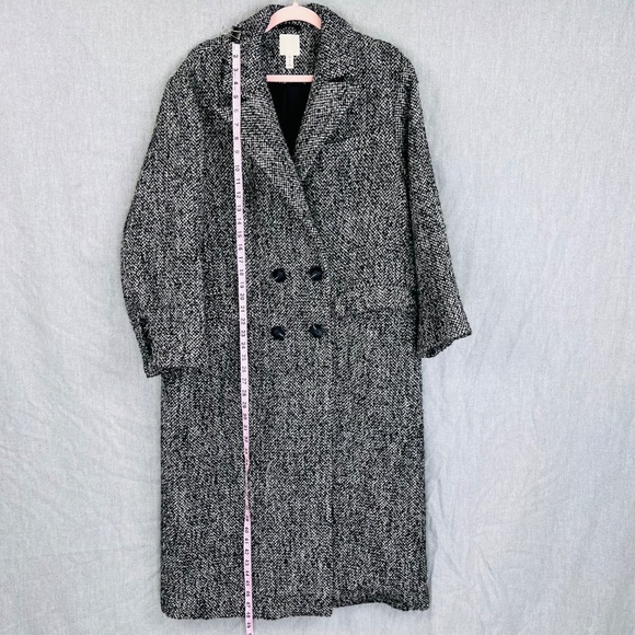 H&M Monteco S Collared Full Length Transition Fall Winter Coat Sustainable - Picture 14 of 16
